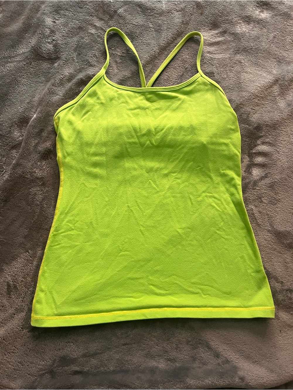 lululemon athletica Power Y Tank - Neon Lime -